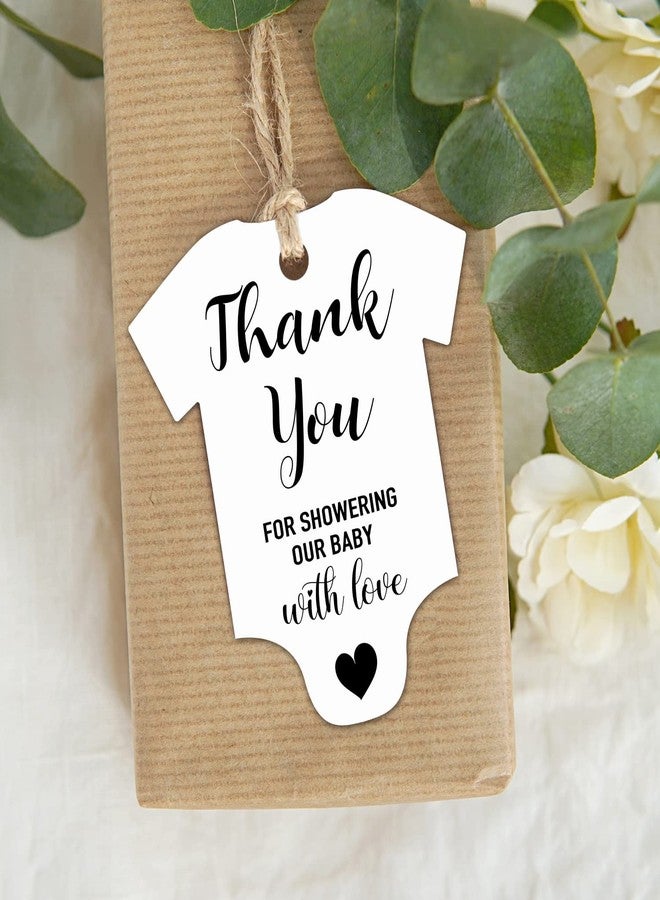 TENTADO Thank You for Showering Our Baby with Love - Pack of 50 Gift Tags - Image 2